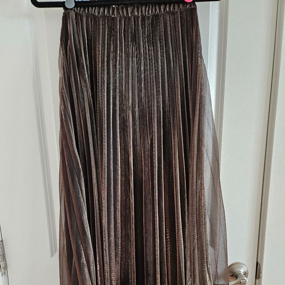 Mango Metallic Skirt